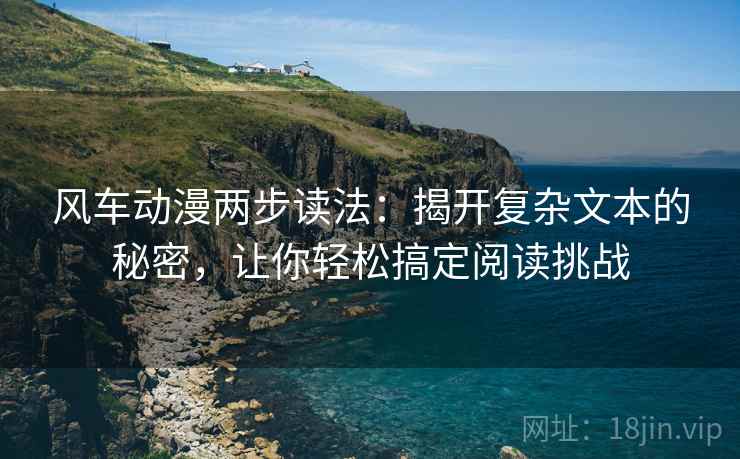 风车动漫两步读法：揭开复杂文本的秘密，让你轻松搞定阅读挑战